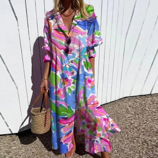 Vrouwen Maxi Jurk Bohemian Stijl 2