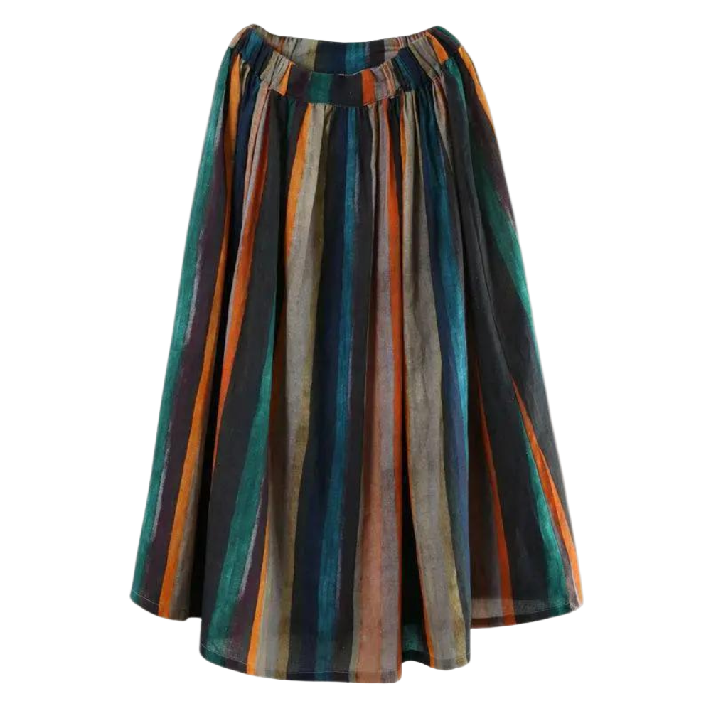 Vrouwen Retro Rok Gestreept 0