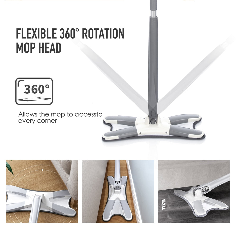 X-Type | Mop Pentru Curățarea Podelei Cu Microfibră