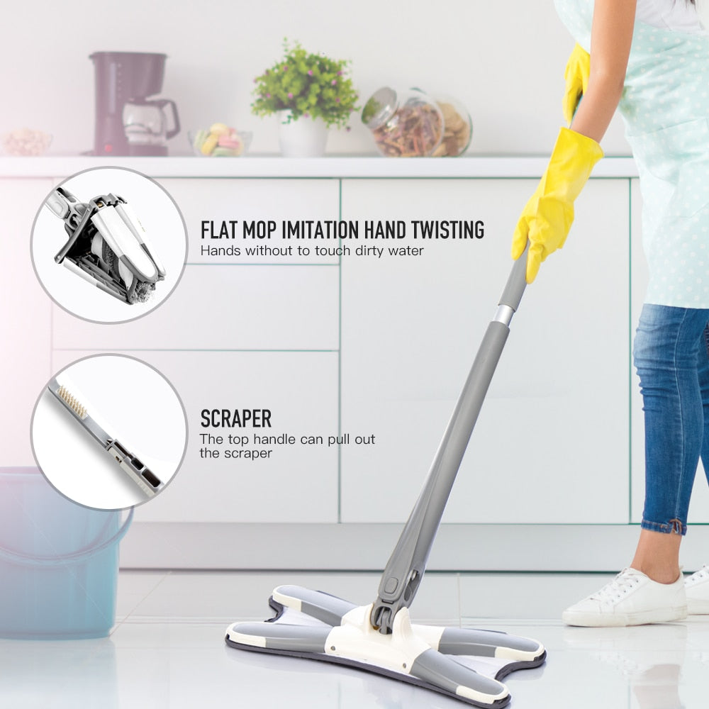 X-Type | Mop Pentru Curățarea Podelei Cu Microfibră