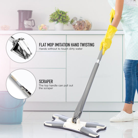 X-Type | Mop Pentru Curățarea Podelei Cu Microfibră