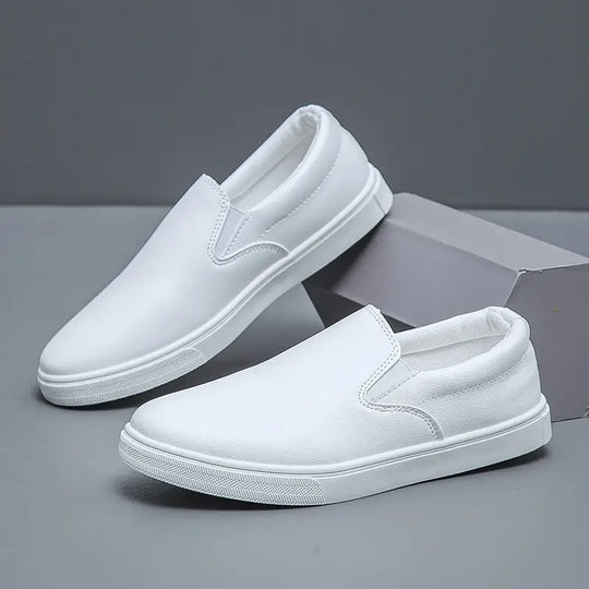 Herre Slipper Casual Læder Komfortabel Slip-On-3
