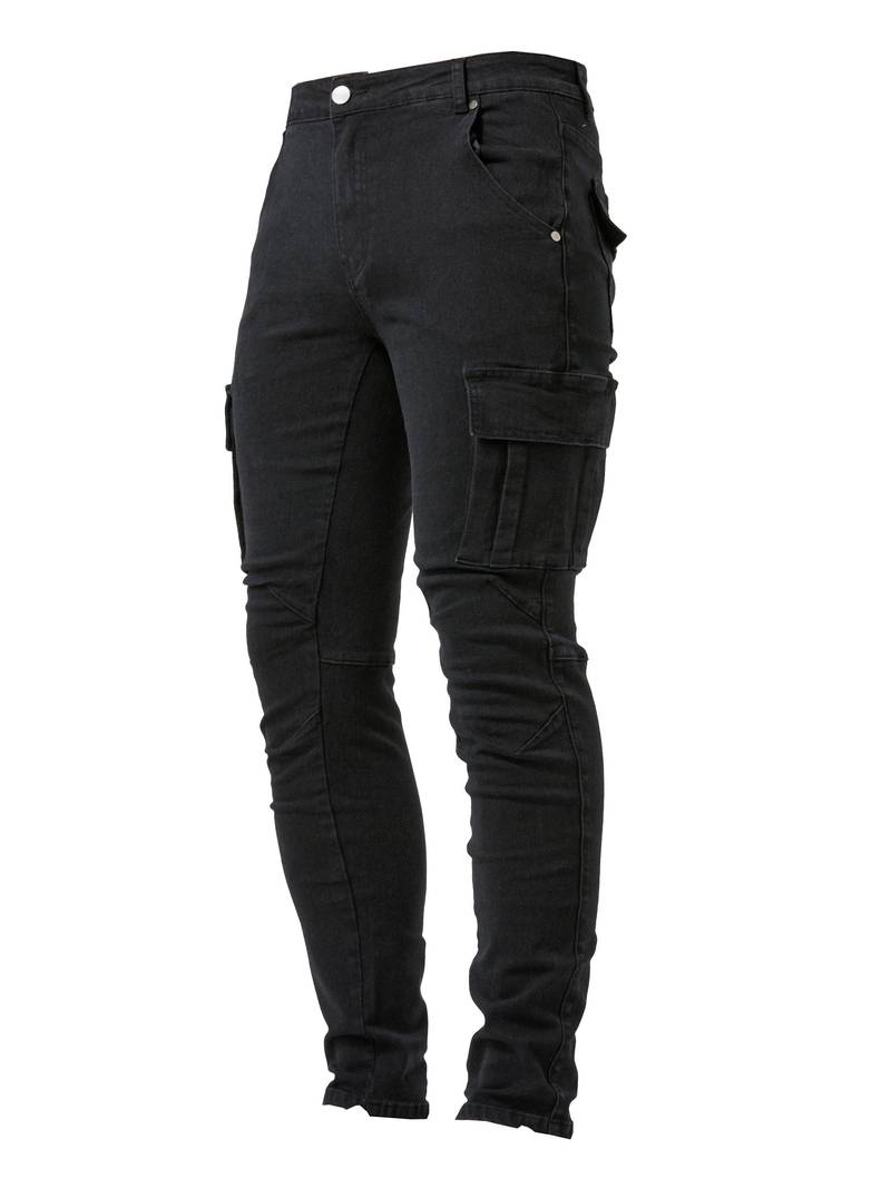 Variant image for Herre Cargo Bukser Slim Fit 100% Bomuld Moderne Stil-1