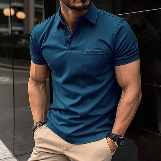 Variant image for Herre Polo Shirt Elegant Åndbar 100% Bomuld-4