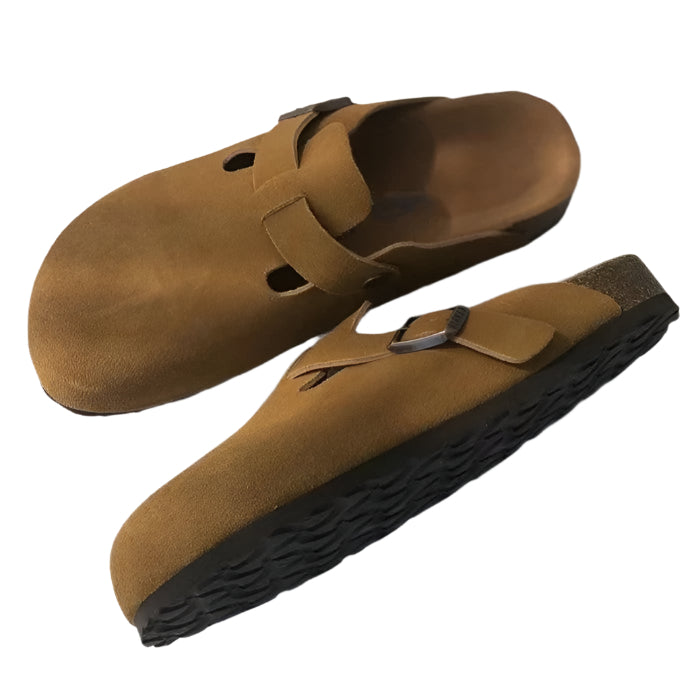 Sandaler Dam Tidlös Design Läder för Komfort och Stil-1