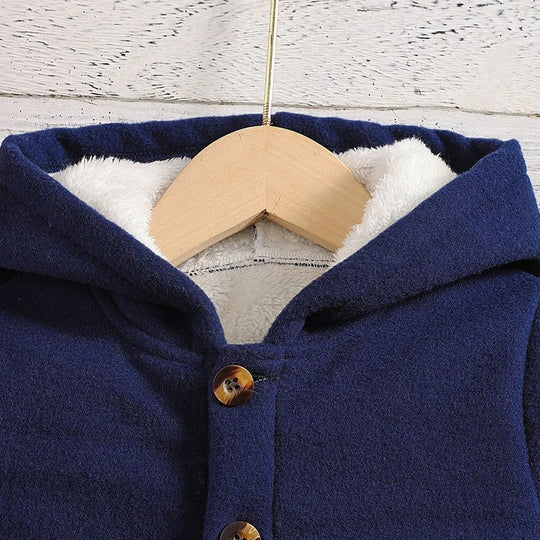 Palton de iarnă din fleece gros pentru fete