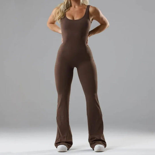 Dam Jumpsuit Blommiga Ben Rygglös Polyester-5