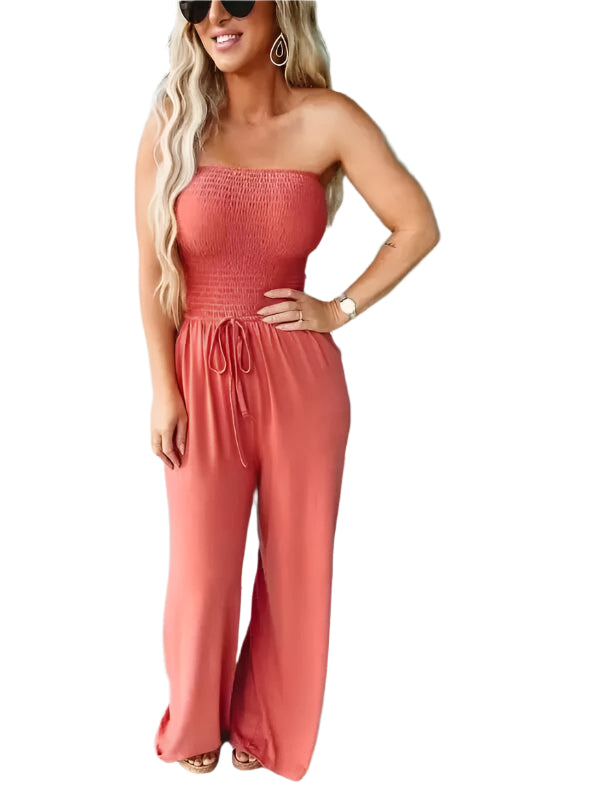 Dam Jumpsuit Axel-Fria Elegant Polyester med Fickor-1