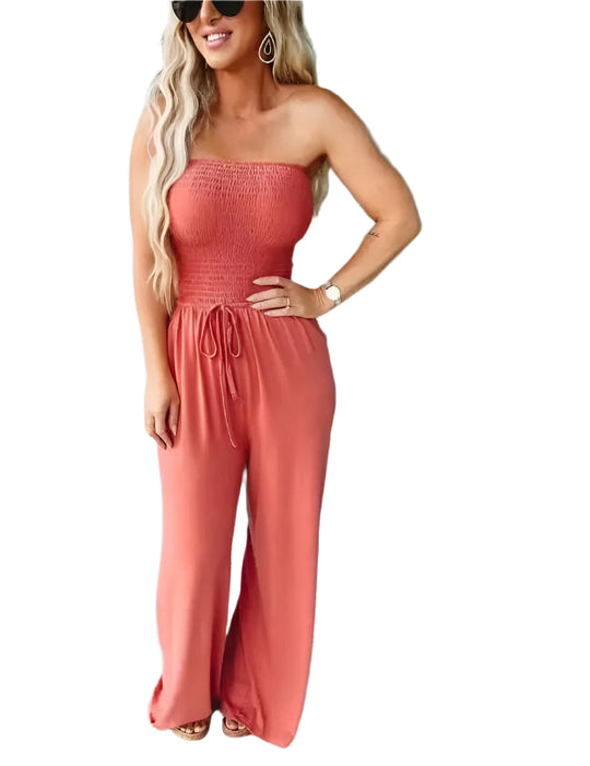 Dam Jumpsuit Axel-Fria Elegant Polyester med Fickor-1