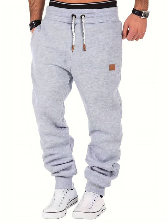 Variant image for Herre Bukser Løs Pasform med Snøre 100% Bomuld Casual Bukser til Mænd-33