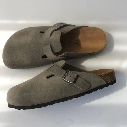 Sandaler Dam Tidlös Design Läder för Komfort och Stil-2
