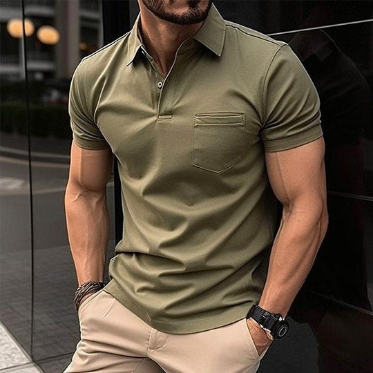 Variant image for Herre Polo Shirt Elegant Åndbar 100% Bomuld-2