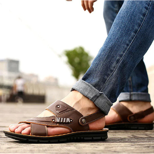 Variant image for Mænds Sandaler Ergonomisk Læder Komfortabel Design-9