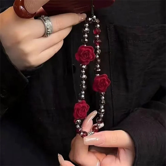 Șnur Telefon cu Pandantiv Floral pentru Femei 2