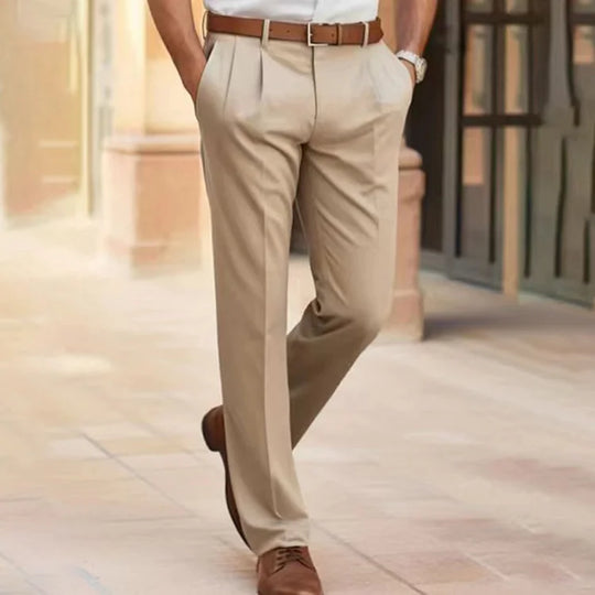Heren Pantalon Casual Stijl Hoogwaardige Stof met Zakken 3