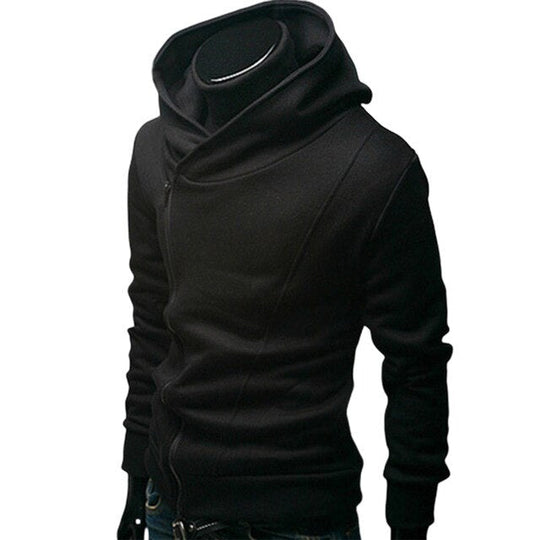 Herre Sweatshirt Lynlås 100% Bomuld Moderne Design-4