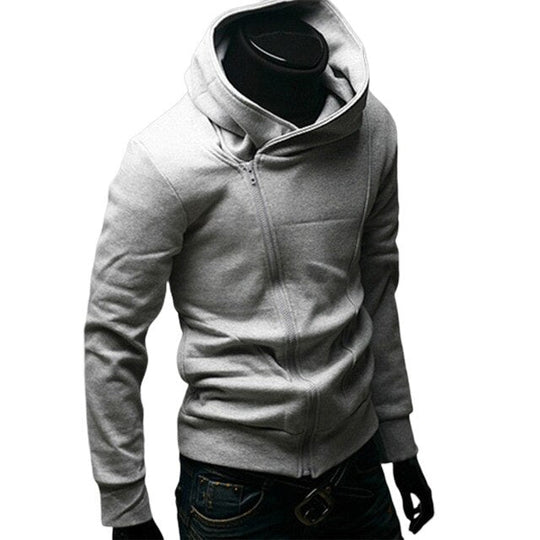 Herre Sweatshirt Lynlås 100% Bomuld Moderne Design-2