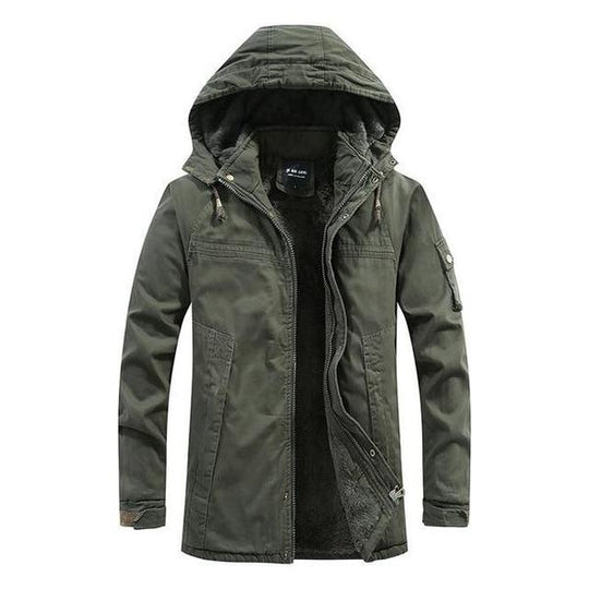 Herre Vinterjakke Modern Polyester Komfortabel Design-1