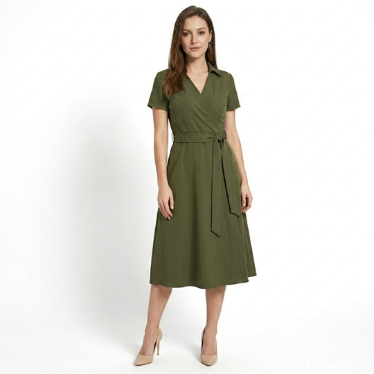 Rochie Maxi Femei cu Talie Legată Stil pentru Primăvară și Vară