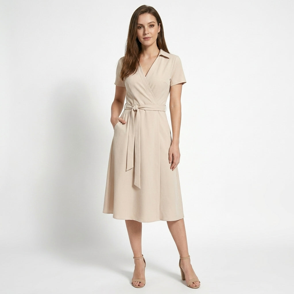 Rochie Maxi Femei cu Talie Legată Stil pentru Primăvară și Vară