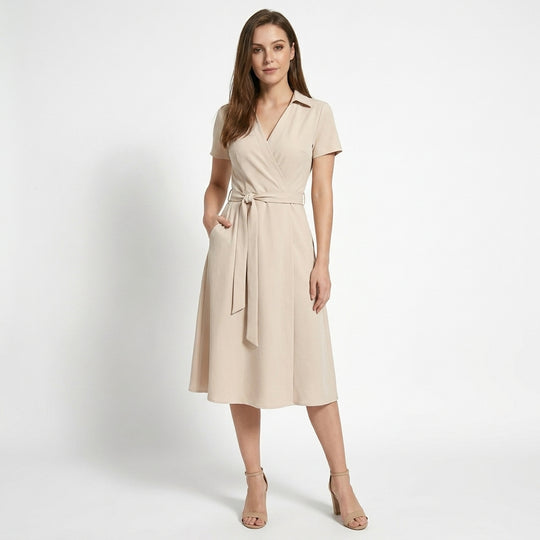 Rochie Maxi Femei cu Talie Legată Stil pentru Primăvară și Vară