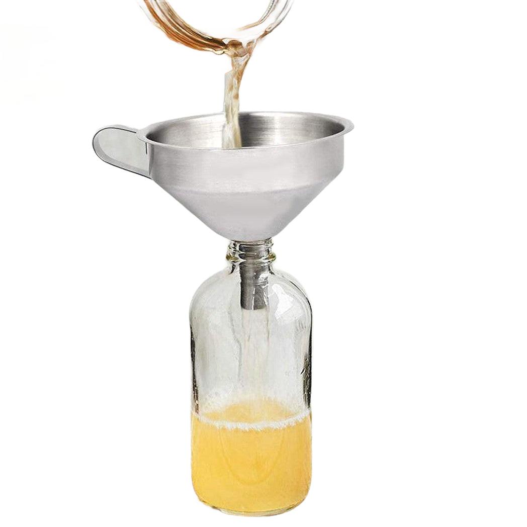 entonstainless kitchen oil funnel